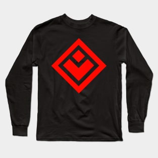 Red Pyramid Logo Long Sleeve T-Shirt